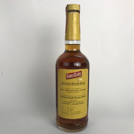  EARLY TIMES アーリータイムズ ウィスキー特級 バーボン 4年 古酒 700ml 40％  未開栓