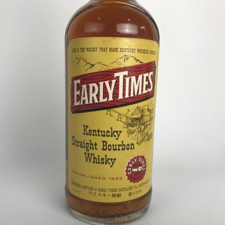  EARLY TIMES アーリータイムズ ウィスキー特級 バーボン 4年 古酒 700ml 40％  未開栓