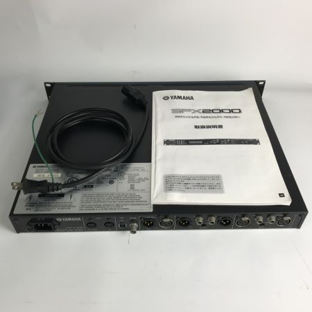  YAMAHA ヤマハ プロフェッショナルマルチエフェクトプロセッサー エフェクター SPX2000 ケーブル・取説付