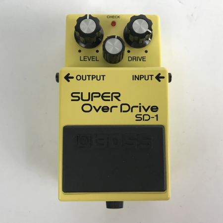  BOSS ボス エフェクター SUPER OverDrive スーパーオーバードライブ SD-1 イエロー