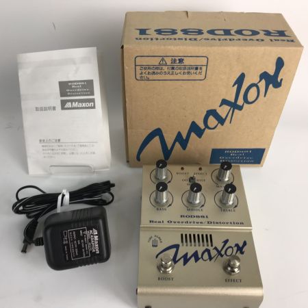  MAXON マクソン エフェクター オーバードライブ ディストーション ROD881 アダプター(AC210)・説明書付き