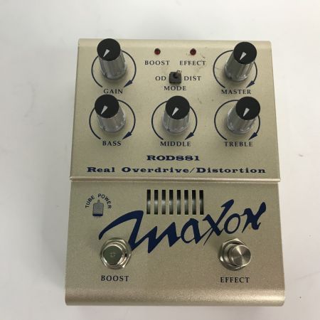  MAXON マクソン エフェクター オーバードライブ ディストーション ROD881 アダプター(AC210)・説明書付き