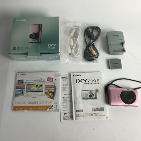  CANON キャノン コンパクトデジタルカメラ IXY 200F PC1469 ピンク 取説・箱付