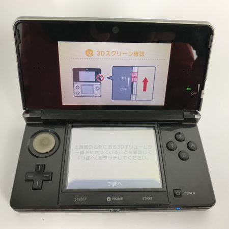   【動作品】Nintendo 3DS本体 任天堂 ニンテンドウ ルイージマンションソフトセット CTR-001 ブラック