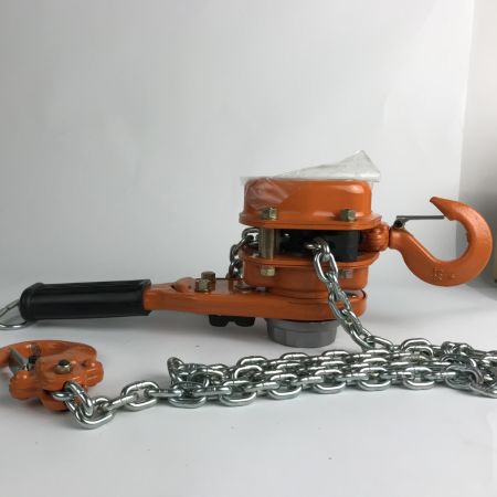  VITAL バイタル工業 ナイスレバー レバーホイスト ガッチャ 使用荷重0.8t NR2-08 オレンジ 未使用品