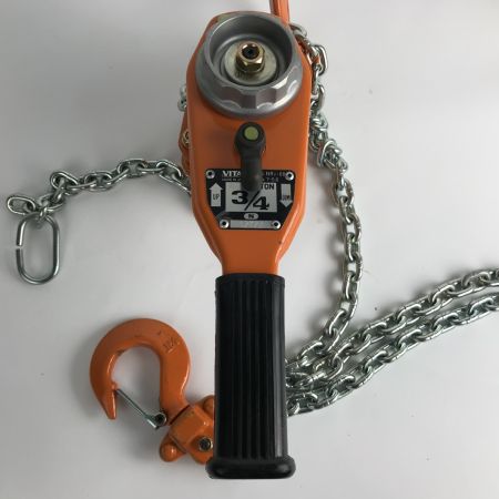  VITAL バイタル工業 ナイスレバー レバーホイスト ガッチャ 使用荷重0.8t NR2-08 オレンジ 未使用品