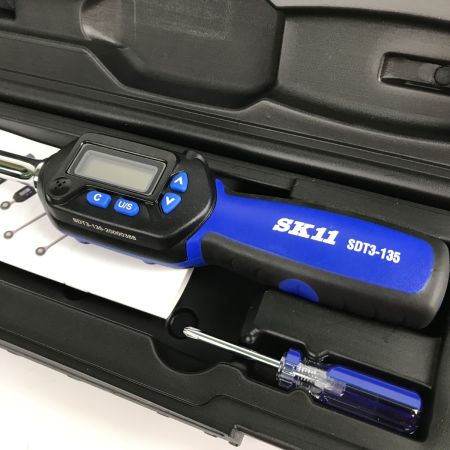  藤原産業 デジタルトルクレンチ SK11 6.8〜135Nm SDT3-135 ブルー 未使用品・ケース・外箱付