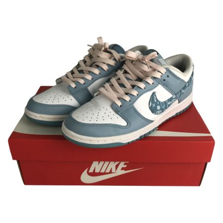  NIKE ナイキ スニーカー 27cm DUNK LOW ダンク ロー ESS DH4401-101 ブルーペイズリー 箱付