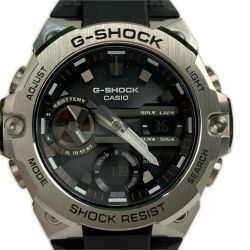 ■■ CASIO カシオ 腕時計 G-SHOCK デジアナウォッチ ソーラー GST-B400 ブラック 社名あり Bランク