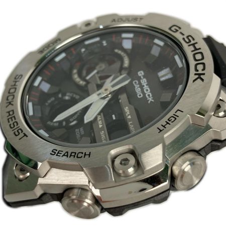  CASIO カシオ 腕時計 G-SHOCK デジアナウォッチ ソーラー GST-B400 ブラック 社名あり