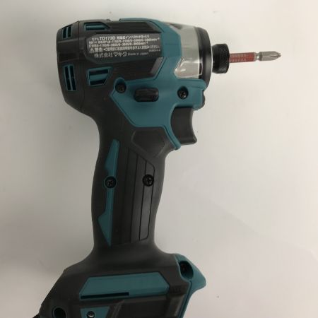  MAKITA マキタ コードレス式インパクトドライバ 18v TD173D ブルー 充電器・充電池2個・ケース付