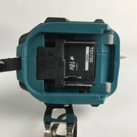  MAKITA マキタ コードレス式インパクトドライバ 18v TD173D ブルー 充電器・充電池2個・ケース付
