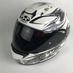  OGK Kabuto SHUMA シューマ カブト グラフィック フルフェイスヘルメット XLサイズ ホワイト x ブラック Bランク