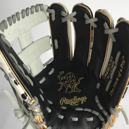  Rawlings ローリングス GR2HOCK4 内野用 軟式グローブ 野球 11.5インチ ブラック x ホワイト