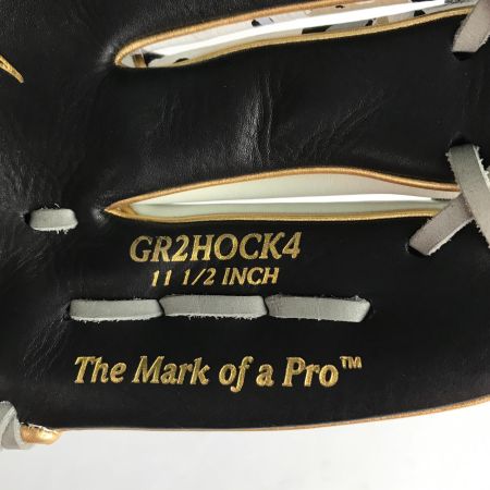  Rawlings ローリングス GR2HOCK4 内野用 軟式グローブ 野球 11.5インチ ブラック x ホワイト