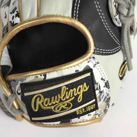  Rawlings ローリングス GR2HOCK4 内野用 軟式グローブ 野球 11.5インチ ブラック x ホワイト