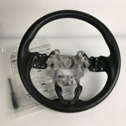 ■■ KENSTYLE(ケンスタイル) MAZDA マツダ 純正本革巻き オリジナルステアリング ブラックレザー Bランク