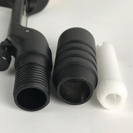  SMITH LTD スミス(釣具) スーパーストライク・マグネシューム・オフセットグリップ カスタムグリップ マットブラック