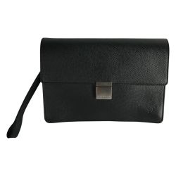 ■■ LOUIS VUITTON ルイヴィトン セカンドバッグ セレンガ タイガライン M30782 ブラック Bランク