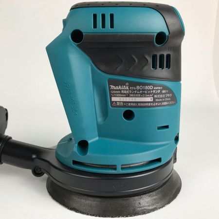  MAKITA マキタ 充電式ランダムオービットサンダ 18V 125mm コードレス式 BO180DZ グリーン