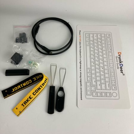   DrunkDeer A75 ゲーミングキーボード(ブラック)＋WOOTING TAKE CONTROL キーキャップ(未開封) 