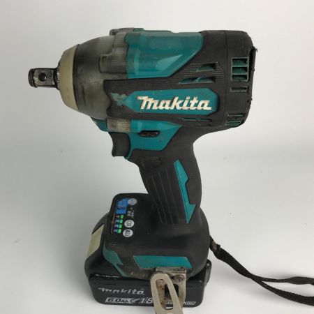  MAKITA マキタ コードレスインパクトレンチ 充電式 動作品 TW3000DRGX ブルー 充電器・充電池1個・ケース付 