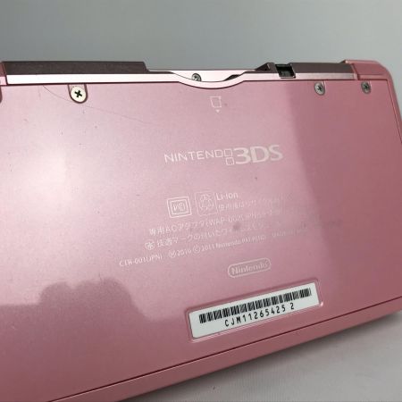  Nintendo ニンテンドウ 【動作品】3DS 任天堂 CTR-001 ピンク  充電器付
