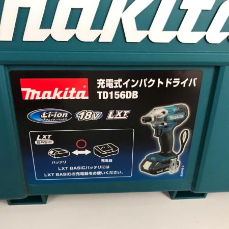  MAKITA マキタ 充電器インパクトドライバ 18v 充電器・充電池1個・ケース付 TD156DB
