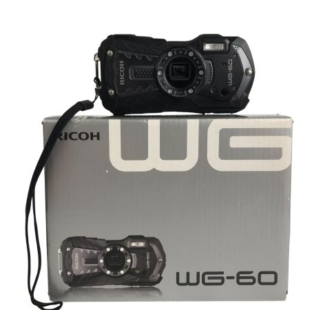  RICOH リコー コンパクトデジタルカメラ WG-60 ブラック 取説付・充電器無