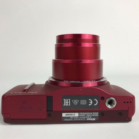  Nikon ニコン コンパクトデジタルカメラ本体 COOLPIX S9700 ヴェルヴェットレッド 取説・充電器等付属品完備