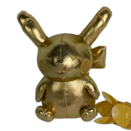 ビリケンさんピカチュウ ヌイグルミ ポケットモンスター ゴールド タグ付き