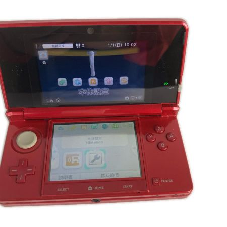  Nintendo ニンテンドウ 3DS ゲーム機本体 CTR-001 レッド 動作品