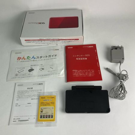  Nintendo ニンテンドウ 3DS ゲーム機本体 CTR-001 レッド 動作品