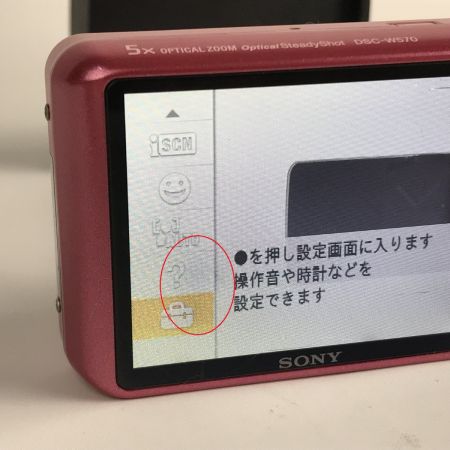  SONY ソニー コンパクトデジタルカメラ Cyber-shot サイバーショット DSC-W570 ピンク