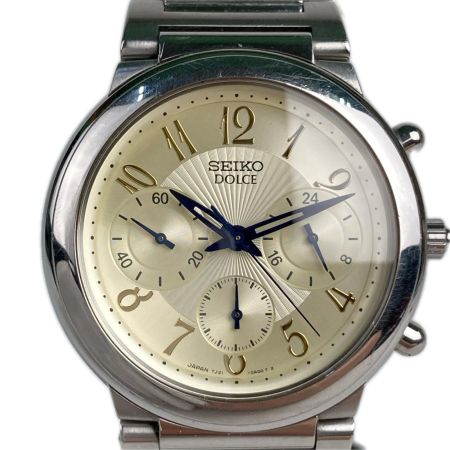 SEIKO セイコー 腕時計 ドルチェ(DOLCE) クォーツ 本体のみ ステンレススチール 7J21-0AB0 ホワイト 電池無し