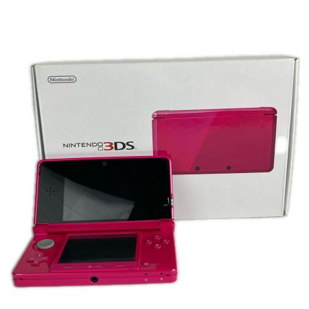  Nintendo(任天堂) 3DS ゲーム機本体 CTR-001 グロスピンク 動作品