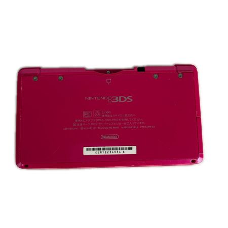  Nintendo(任天堂) 3DS ゲーム機本体 CTR-001 グロスピンク 動作品