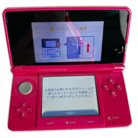  Nintendo(任天堂) 3DS ゲーム機本体 CTR-001 グロスピンク 動作品