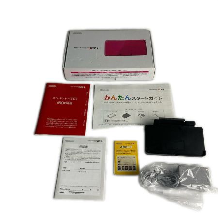  Nintendo(任天堂) 3DS ゲーム機本体 CTR-001 グロスピンク 動作品