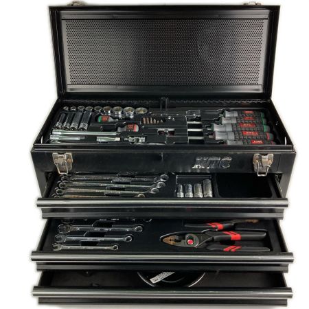  KTC ケーティーシー 工具ケース ハンドツールセット 京都機械工具 3段3引出し SKX0213BK ブラック