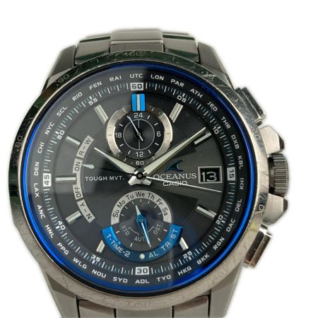  CASIO カシオ 腕時計 OCEANUS オシアナス ソーラー充電  OCW-T1000 ブラック ケース・コマ付