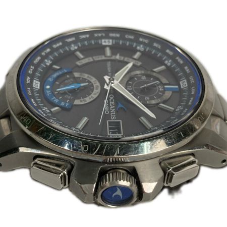  CASIO カシオ 腕時計 OCEANUS オシアナス ソーラー充電  OCW-T1000 ブラック ケース・コマ付