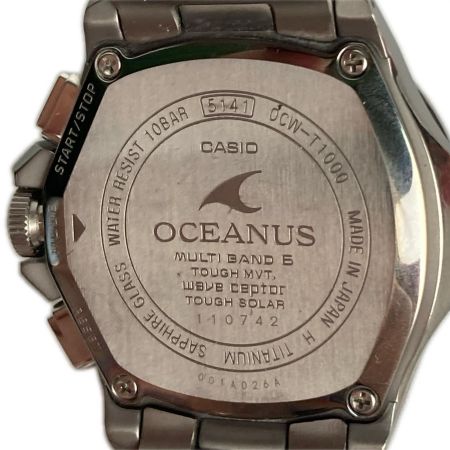  CASIO カシオ 腕時計 OCEANUS オシアナス ソーラー充電  OCW-T1000 ブラック ケース・コマ付