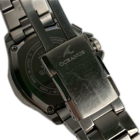  CASIO カシオ 腕時計 OCEANUS オシアナス ソーラー充電  OCW-T1000 ブラック ケース・コマ付