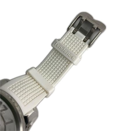  Tendence 腕時計 FALASH ラバー LEDレインボー TY562002 ホワイト