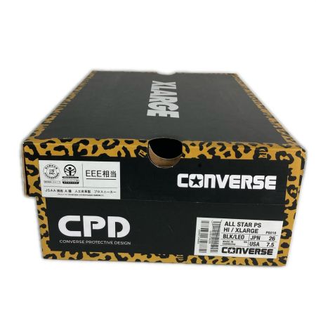  CONVERSE コンバース 安全靴 26cm コンバースオールスター エクストララージ 33701730 ブラック 未使用