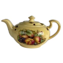■■ Aynsley エインズレイ オーチャードゴールド orchard gold フルーツ ティーポット Bランク