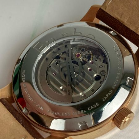  フルボデザイン(Furbo Design) POTENZA 腕時計 スケルトンデザイン F8203 ゴールド x ブラウン
