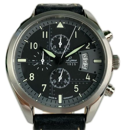  Laco(ラコ) 腕時計 クロノグラフ デトロイト CHRONOGRAPH Detroit クォーツ 861917BK ブラック