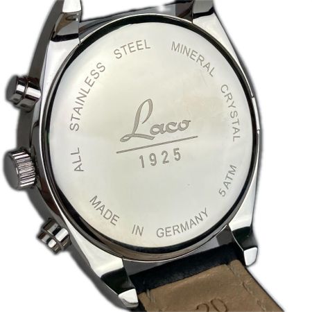  Laco(ラコ) 腕時計 クロノグラフ デトロイト CHRONOGRAPH Detroit クォーツ 861917BK ブラック